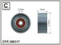 CAFFARO 500317 Umlenkrolle Keilrippenriemen 70mm für NISSAN MICRA III (K12)