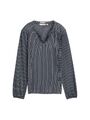 Damen Bluse Langarm Shirt mit V-Ausschnitt Elegantes Design Top