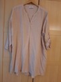 Gina Bluse Gr.XXL 50-52 Leinen/Viskose,Naturfarben Beige ,3/4 Arm Fixierbar,NEU