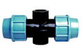 PP T-Stück 90° mit Innengewinde und Anschlussstutzen Klemmfitting DVGW 16-40mm