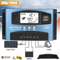 30/100A 12-24V MPPT Solar Ladegerät Controller Panel Regler Daul USB Digital LCD