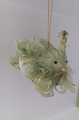 Dekofigur Vogel grün Federn zum aufhängen Hängedeko Figur Frühling Frühjahr