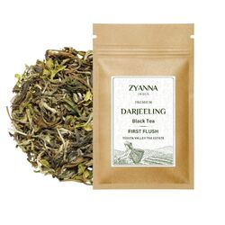 ZYANNA Darjeeling Tea First Flush – Premium-Schwarztee mit ganzen Blättern...