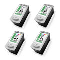4x ECO Tinte 2+2 für Canon Pixma IP-1900 IP-2500 IP-1300 IP-1600 MP-170 IP-1100
