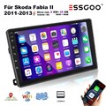 Android14 Autoradio GPS NAVI WIFI Carpaly BT RDS FM Für Skoda Fabia II 2011-2013