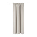 Gardine blickdicht 140x245cm Vorhang mit Kräuselband Universalband Schal creme