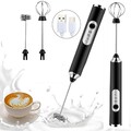 2 in 1 Milchschäumer für Kaffee/Latte/Cappuccino USB Auflade Milchaufschäumer DE