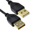 Gold USB 2.0 A zu (Stecker Stecker) High-Speed Kabel 24AWG 25cm/50cm/1m/1.2m