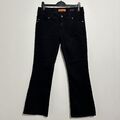 Shimmy blau ausgestellte Jeans Größe 14 niedrig erhöht Baumwollmischung
