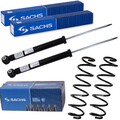 2xSACHS STOSSDÄMPFER+FAHRWERKSFEDER HINTEN passend für SKODA OCTAVIA 3 VW GOLF 8