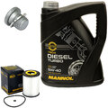 Motoröl Set 5W40 5 Liter + Ölfilter SH 4045 L + Schraube für Mercedes Sprinter 
