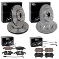 EuroBrake BREMSSCHEIBEN + BELÄGE VORNE+HINTEN passend für AUDI A6 C7 4G + A7 4G