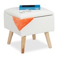 Sitzhocker Sitzwürfel Stauraumhocker Polsterhocker Fußhocker 120 kg Kunstleder