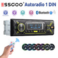 1 DIN Autoradio Mit Bluetooth-Freisprecheinrnch Fernbedienung AUX MP3 Player FM
