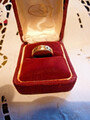 Wunderschöner alter 585 Gelbgold Ring 1 Diamant 1 Rubin 2 Saphire aus Nachlass