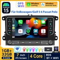 Für VW GOLF 5 6 Plus Touran Polo Chatgpt Android15 Autoradio Navi Wifi DAB+KAM