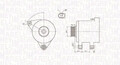 Lichtmaschine mit Riemenscheibe 063731546010 MAGNETI MARELLI für AUDI SKODA VW