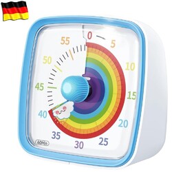 Visueller Timer mit Nachtlicht, 60-Minuten-Regenbogen-Countdown-Timer für Kinder