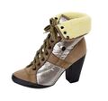 Stiefeletten Stiefel Boots Warm Gefüttert Schnür-Booty Damen 36,37,38,39,40,41