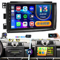 DAB+ 4+64GB Für Smart Fortwo 451 2005-2010 Autoradio Android 13 GPS Carplay WIFI