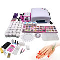 LED UV Nagelset Einsteigerset Nagelstudioset mit Fräser Lampe Starterset GEL Set