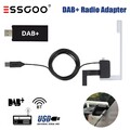 ESSGOO DAB+ Box Adapter Tuner FM-Übertragung Empfänger für Android Autoradio USB