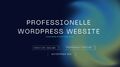 Website erstellen lassen - WordPress
