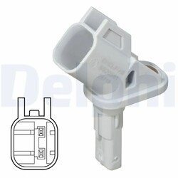 1x ORIGINAL® Delphi Sensor, Raddrehzahl Vorne, Links, Rechts für Volvo XC60 I