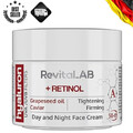 Hyaluron Anti-Aging Tages- und Nachtcreme mit Retinol, Kaviar und roten Trauben