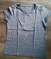 edc Esprit ♥️ Damen T-Shirt Gr. M grau meliert , mit Aufdruck Weihnachten 🎄