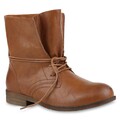 894102 Damen Schnürstiefeletten Spitze Stiefeletten Zipper Worker Boot Mode
