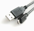 50cm USB 2.0 Micro B-Stecker Daten-Kabel Ladekabel kurz schwarz Handy Hi-Speed 
