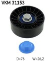 SKF VKM 31153 Umlenk-/Führungsrolle, Keilrippenriemen für AUDI SEAT SKODA VW Rie