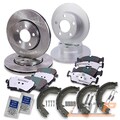 4x BREMSSCHEIBE+BREMSBELÄGE+BREMSBACKEN VORNE+HINTEN FÜR SAAB 900 2 9-3 9-5 YS