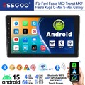 Android 9" 4+64G Carplay Autoradio Für Ford Focus MK2 Transit MK7 GPS ChatGPT FM