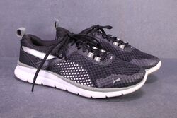 Puma Flex Essential Damen Sneaker Gr. 38 schwarz weiß Mesh Sportschuhe  SB884 
