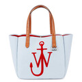 JW ANDERSON Anchor Logo Embroidered Canvas Belt Tote Bag Blue Red UVP375