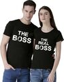 Paar passendes T-Shirt, The Boss The Real Boss T-Shirt, Valentinstag T-Shirt Top