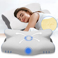 Kopfkissen Orthopädisches Kissen, Kopfkissen Nackenschmerzen aus Memory Foam DE~