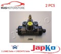 RADBREMSZYLINDER TROMMELBREMSE PAAR HINTEN JAPKO 67398 2PCS V NEU OE QUALITÄT