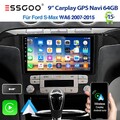 DAB+ Android 15 2+64GB Autoradio Carplay WIFI GPS Für Ford S-Max Bj. 2006-2014
