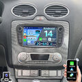 Carplay Android 14 Für Ford Focus II Mk2 Mondeo C/S-MAX Autoradio GPS KAM 2+64GB