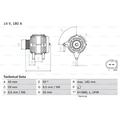BOSCH Generator Lichtmaschine 180A 14V für Audi A4 Cabriolet Skoda Superb II