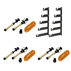 Walimex 5-fach Hintergrund Wandmontageset, 3er Set by studio-ausruestung.de