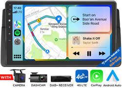 DAB+ 6+64G Android 13 Autoradio GPS Navi CarPlay DSP Für BMW E46 3er 318 320 325