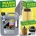MANN INSPEKTIONSPAKET+LIQUI MOLY 5W30 MOTORÖL passend für FORD C-MAX DM2 1.6TDCI