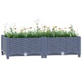 vidaXL Hochbeet 80x40x23 cm Polypropylen
