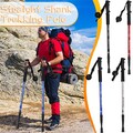 2/4 65-135CM TELESKOP NORDIC WALKING STOCK STÖCKE WANDERSTÖCKE ANTISCHOCK ALU