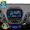 8-Kern 4+64GB Autoradio CarPlay Android 13 GPS NAVI Für Hyundai IX35 2010-2015