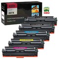 Set Toner Für HP 207A 207X Color LaserJet Pro MFP M283fdw/fdn M255dw/nw Mit CHIP